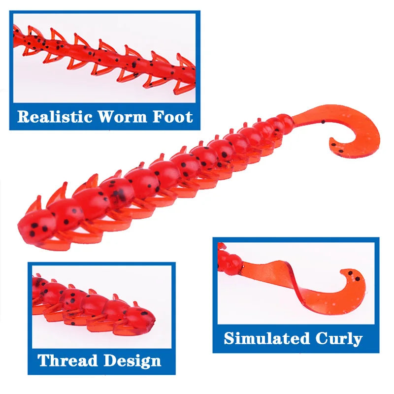 Proleurre Centipede twister tail 2"-2.5"