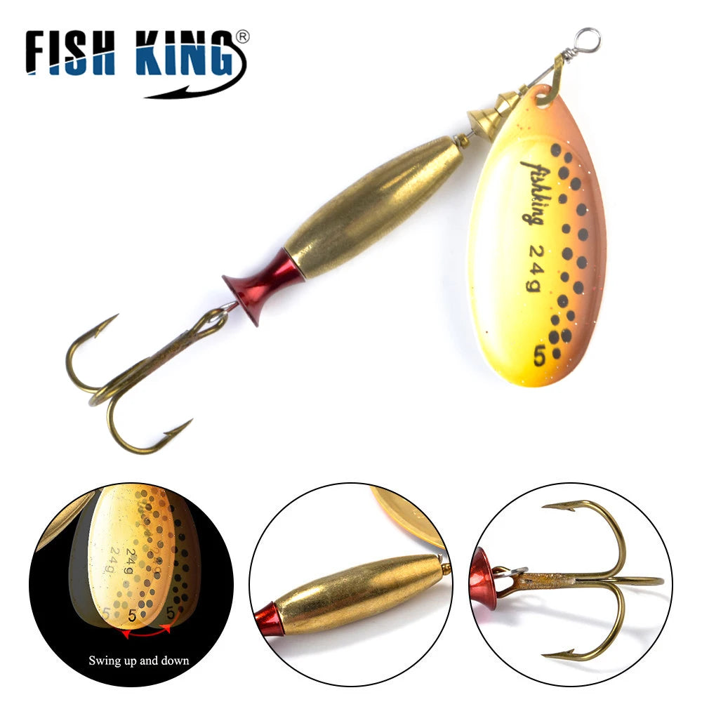 FISH KING 1PC Long cast 4#-18g 5#-24g Spinner