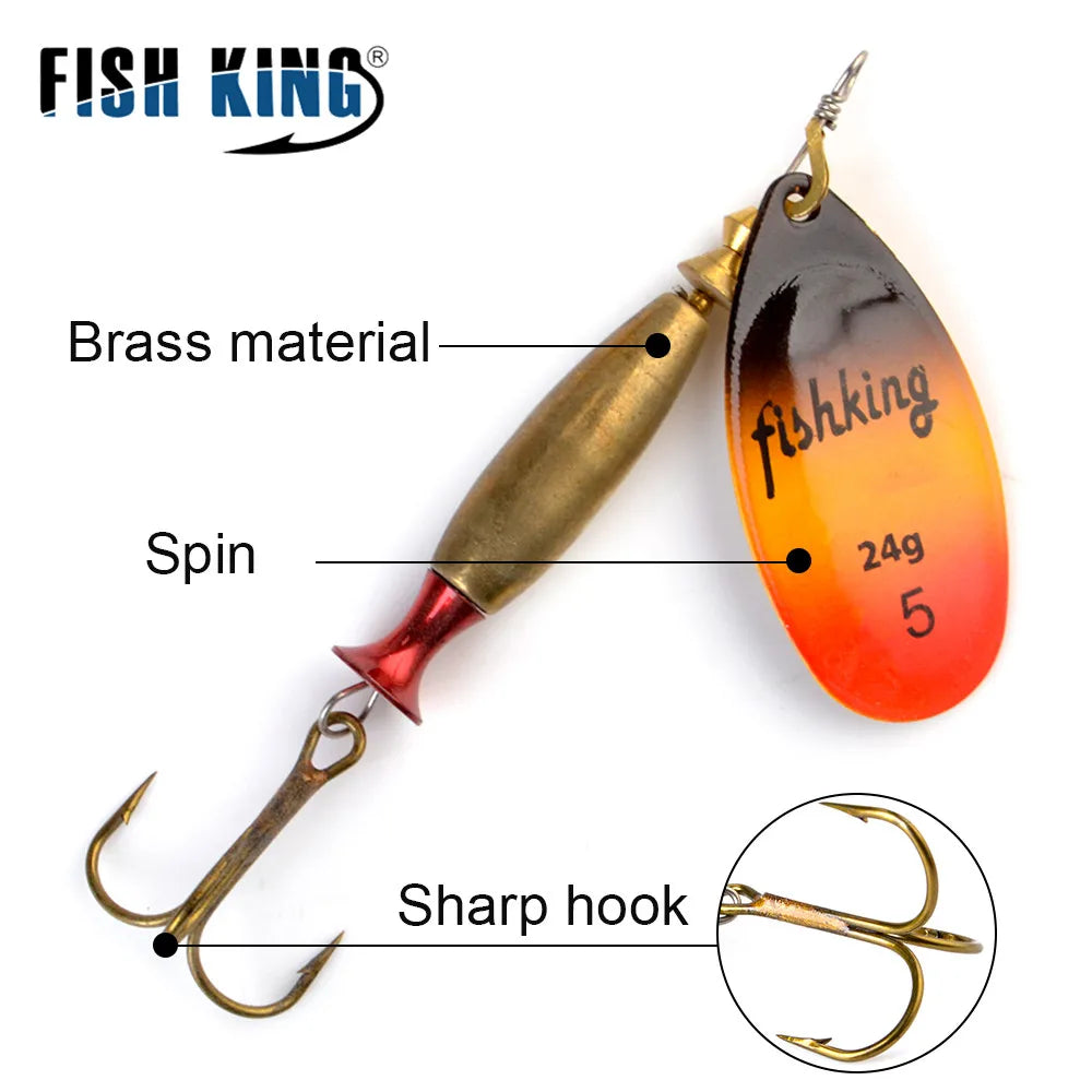 FISH KING 1PC Long cast 4#-18g 5#-24g Spinner