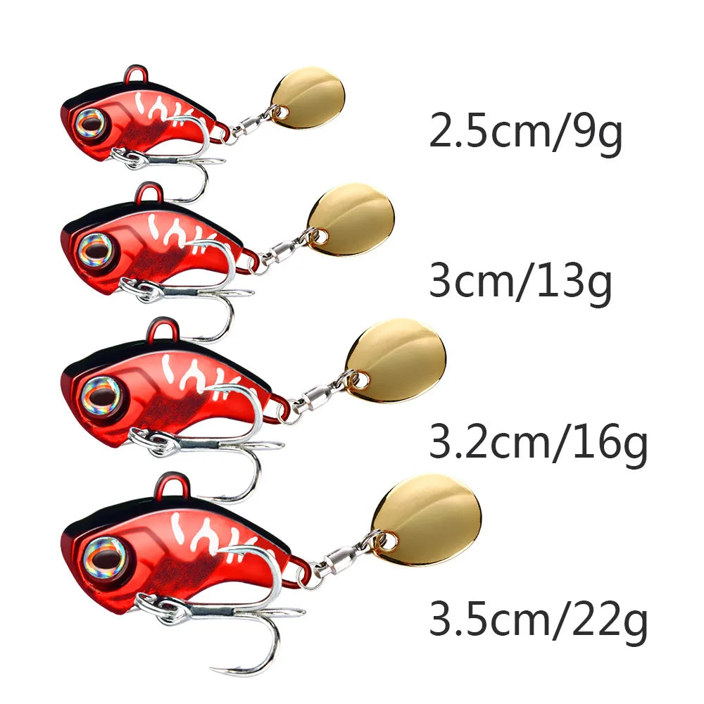 Metal VIBE spinner jig 1/3oz to 3/4oz