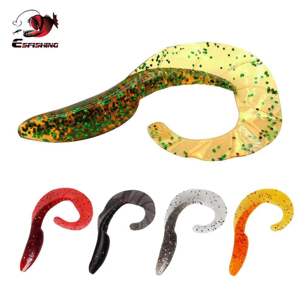 ESFISHING Quality Dragon Grub 90mm 10pcs