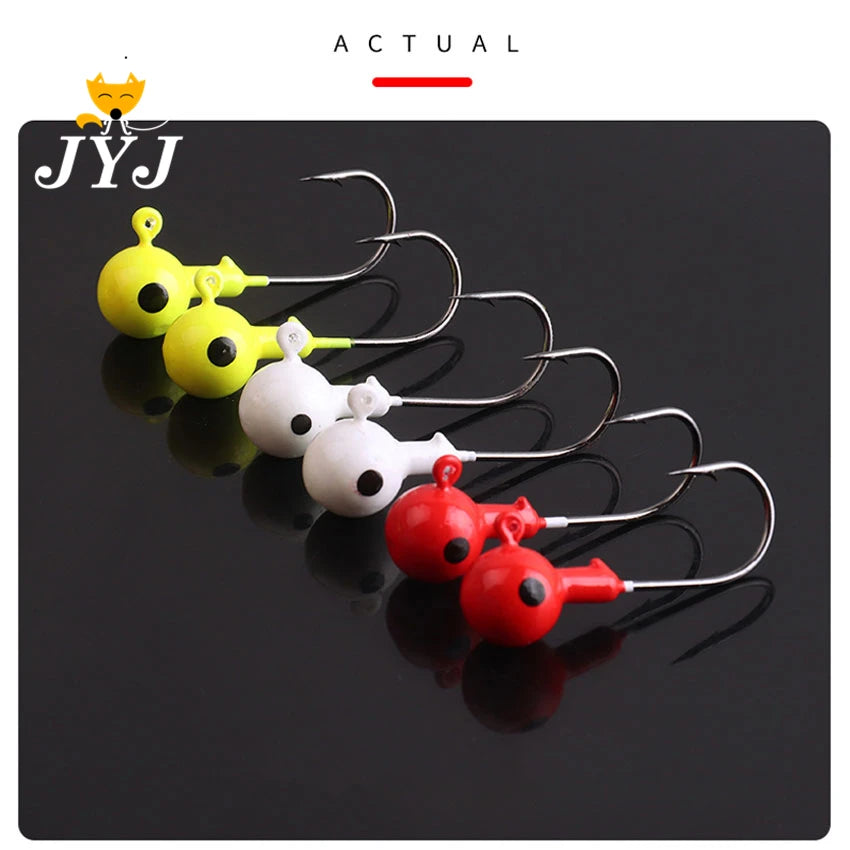 10pcs roundball jig heads