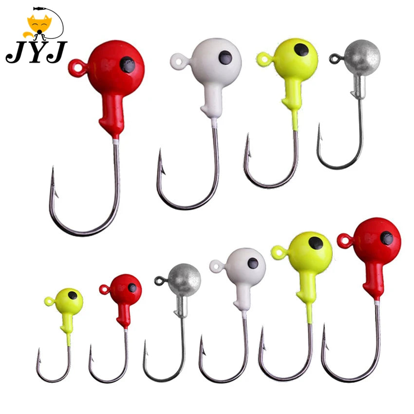 10pcs roundball jig heads