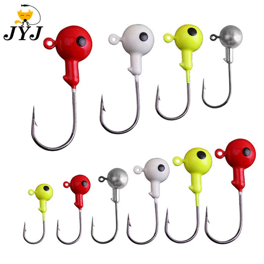 10pcs roundball jig heads