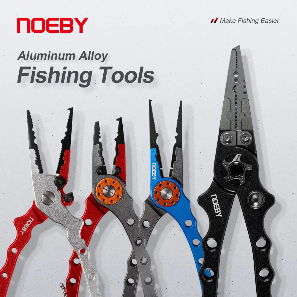 NOEBY Aluminum Alloy Multifunction Fishing Pliers