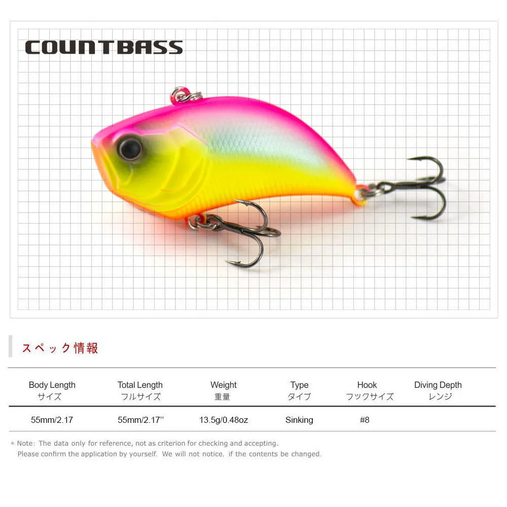 COUNTBASS 1/2 oz. Rattling crankbait